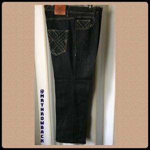 VINTAGE PHAT FARM XV BRAND JEANS NWOT 36x32